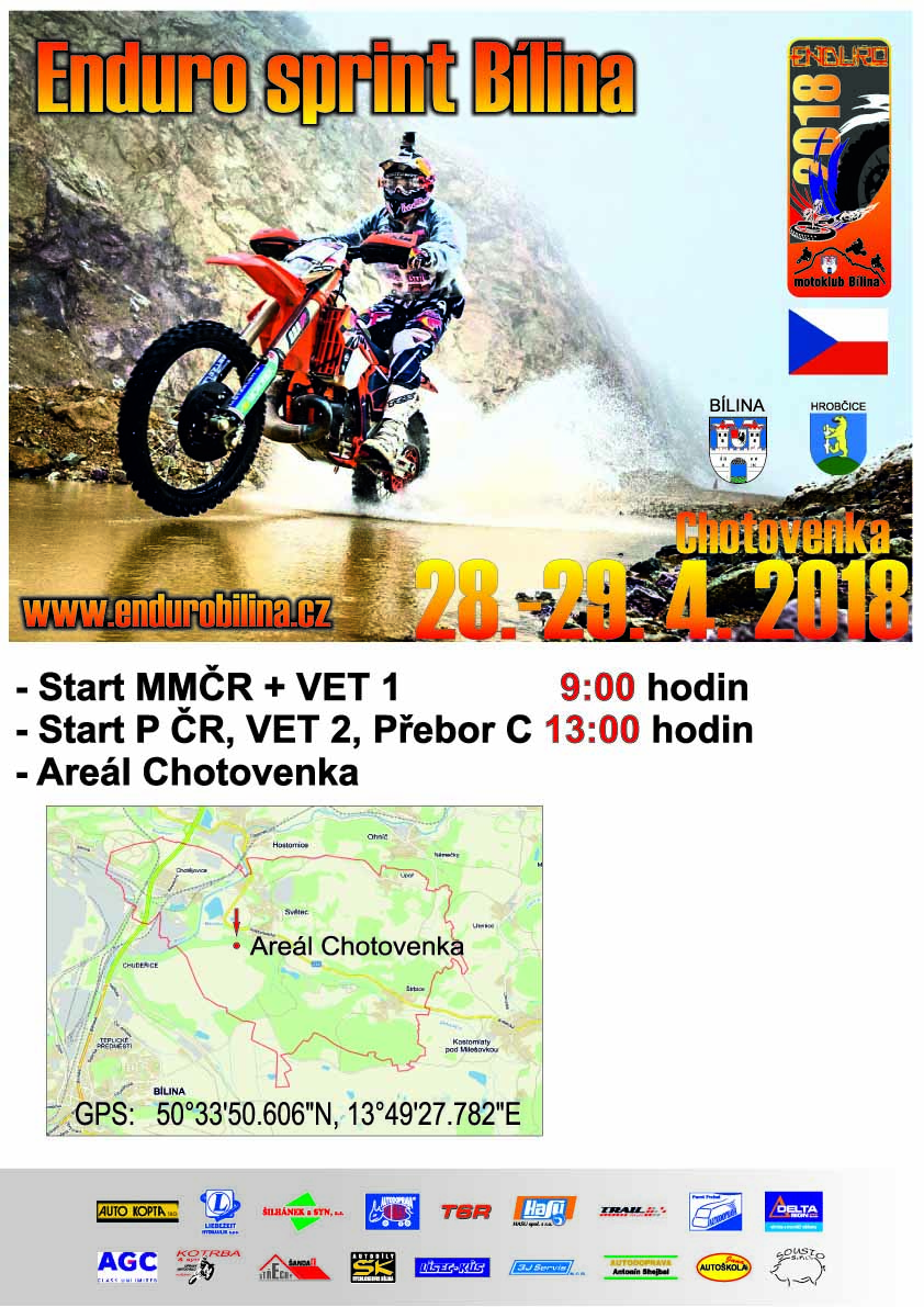 Endurosprint Bilina plakat 2018