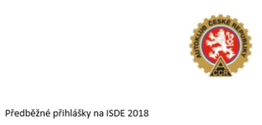 Predbezne prihlasky ISDE 2018