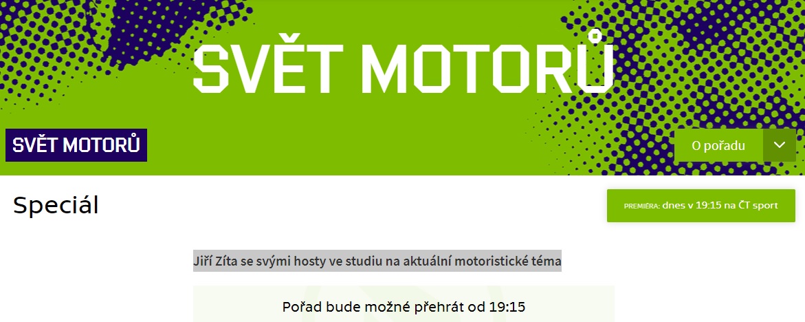 svet motoru special